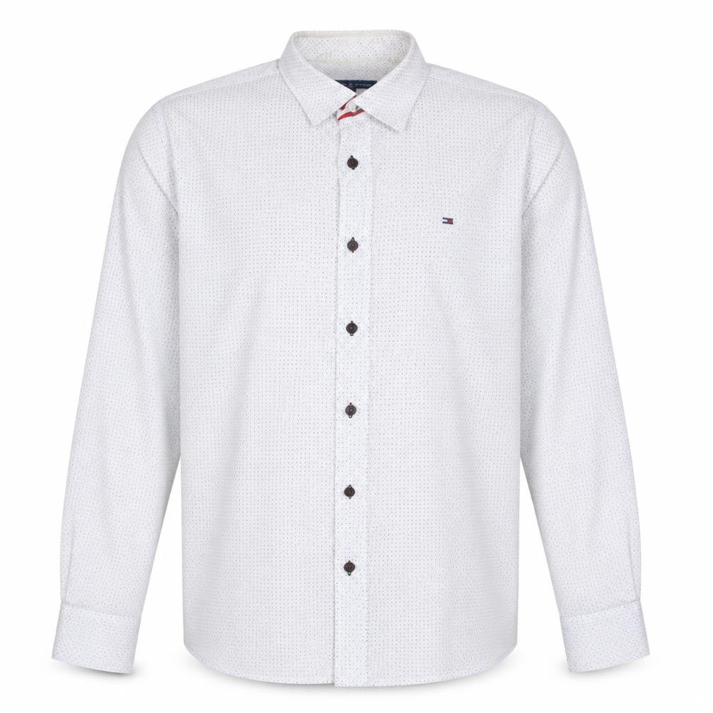 Tommy Hilfiger Mens White Slim Fit Long Sleeve Button-Up Shirt XL