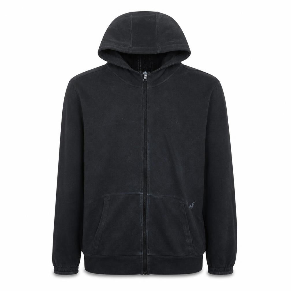 Adidas Men's Black Full Zip Hoodie Size M Regular Fit Sportswear