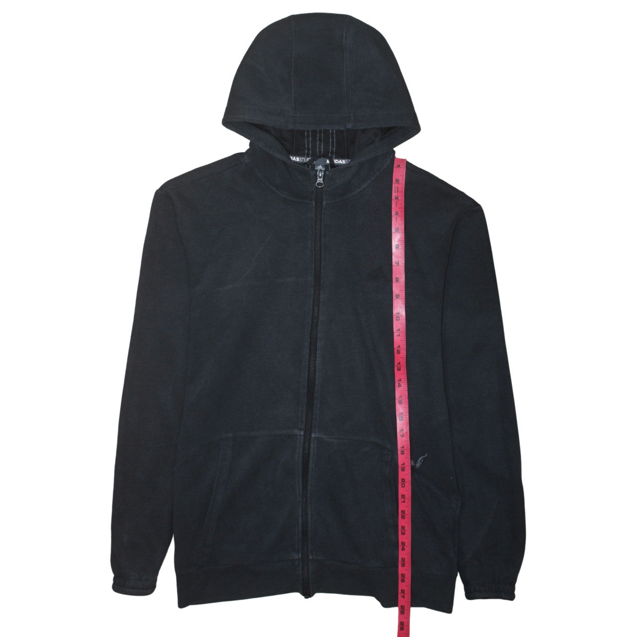 Adidas Men's Black Full Zip Hoodie Size M Regular Fit Sportswear