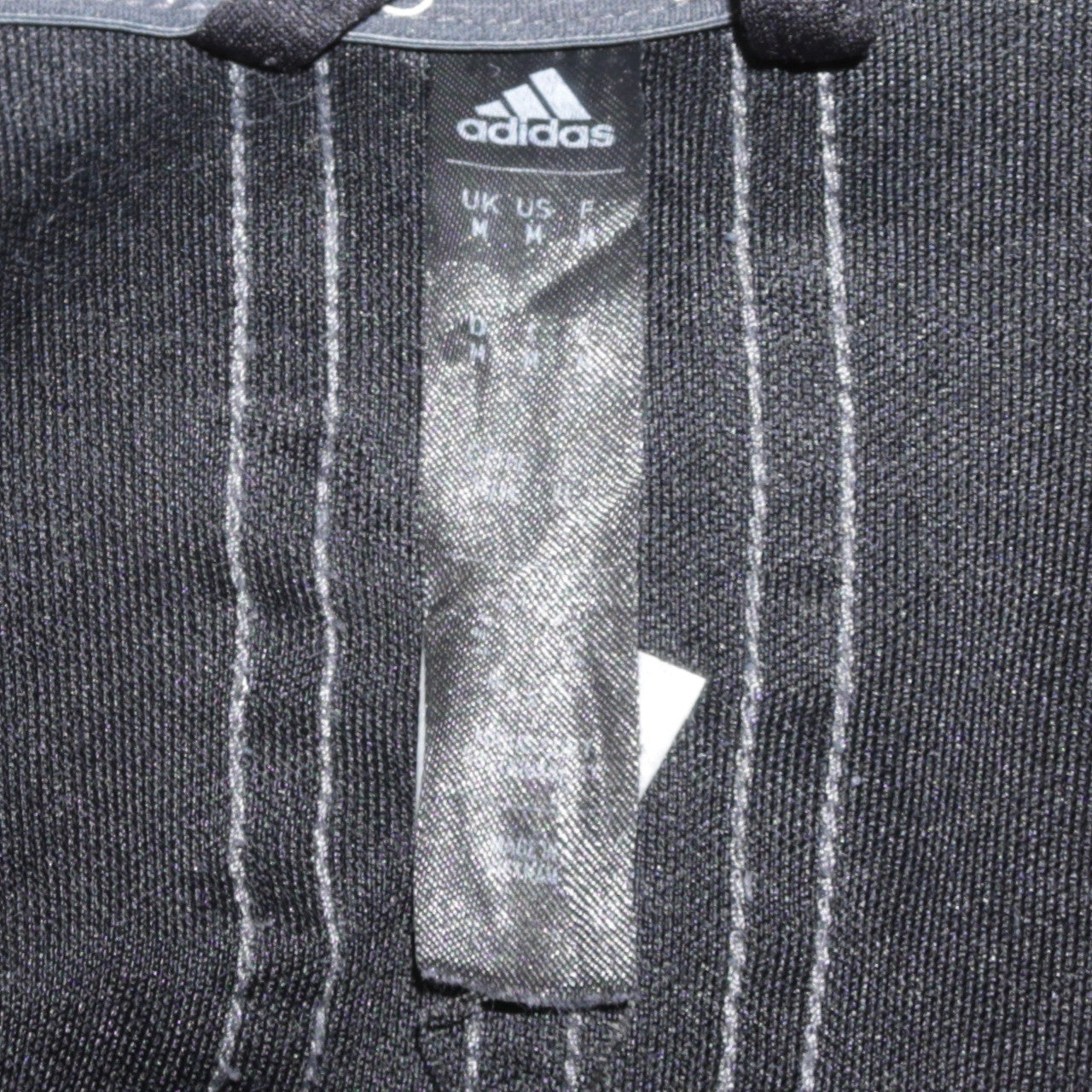 Adidas Men's Black Full Zip Hoodie Size M Regular Fit Sportswear