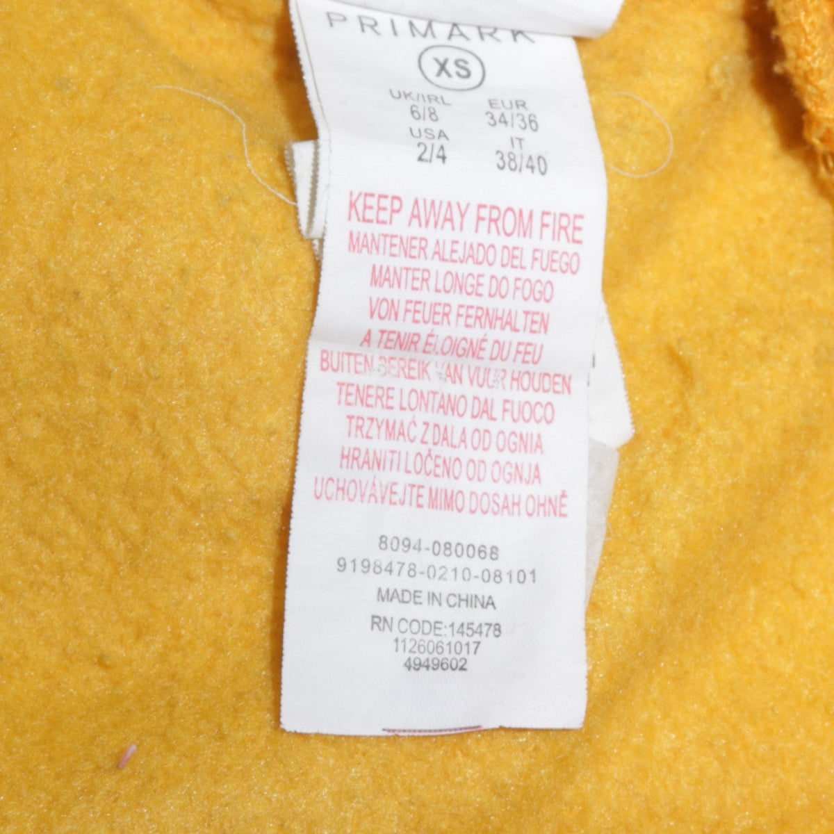Disney Winnie the Pooh Yellow Women's XS Pullover Sweatshirt