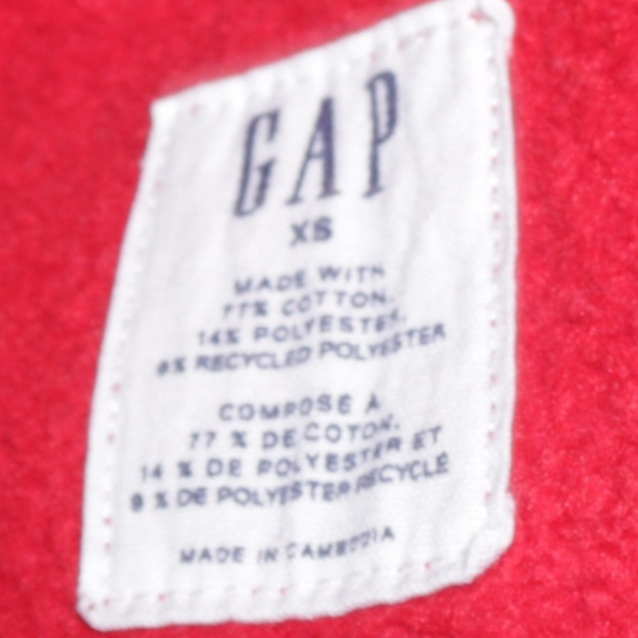 GAP Men's Red XS Pullover Logo Hoodie Sweatshirt
