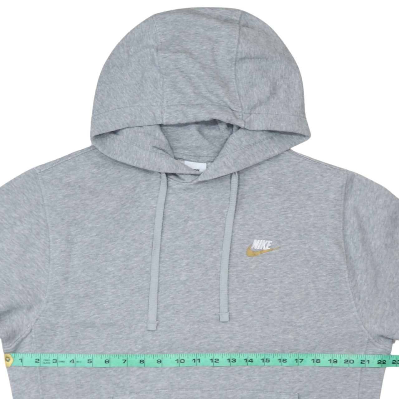 Nike Men's Grey Pullover Hoodie Size S Regular Fit Fleece Sweatshirt