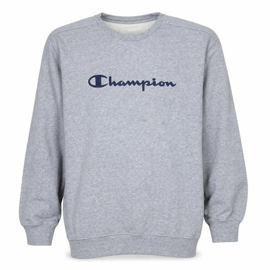 Champion Mens Grey 2XL Classic Crew Neck Pullover Sweatshirt
