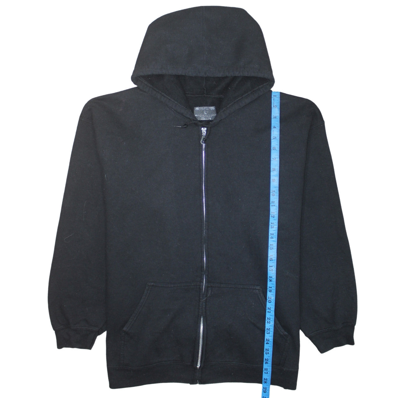 Pretty Little Thing Womens Black Full Zip Hoodie Size L
