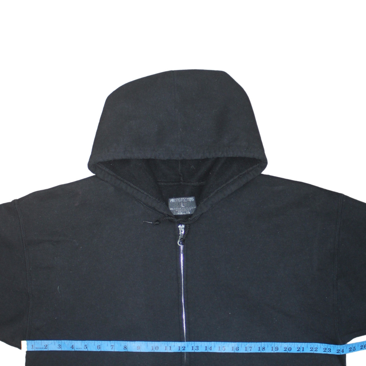 Pretty Little Thing Womens Black Full Zip Hoodie Size L