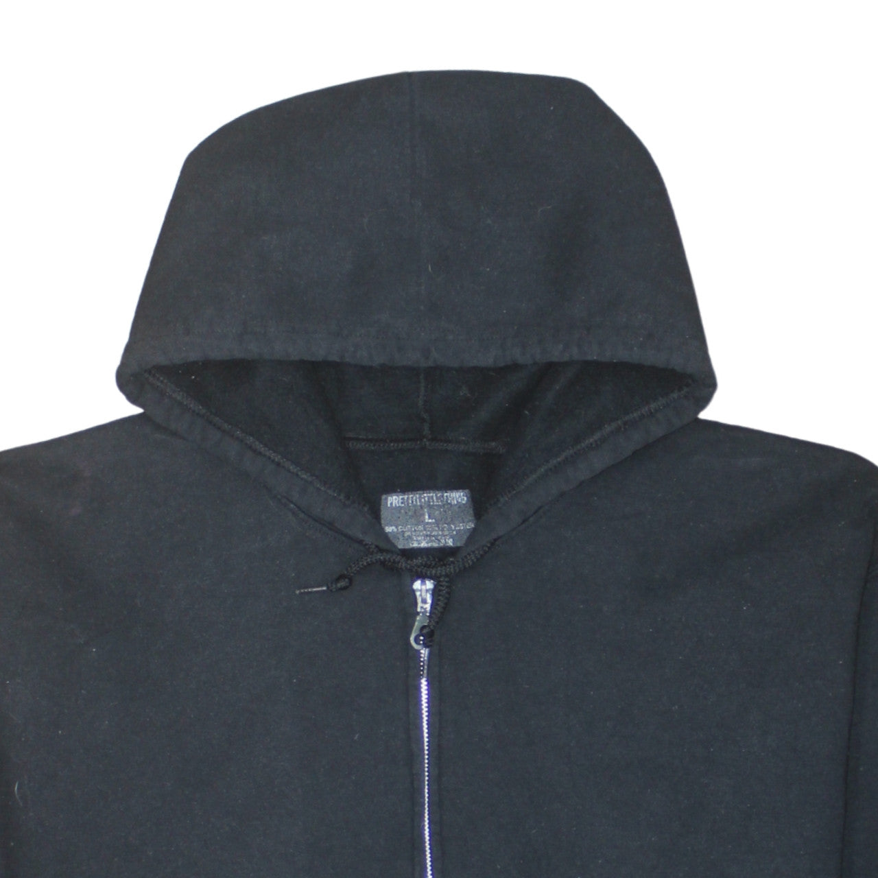 Pretty Little Thing Womens Black Full Zip Hoodie Size L