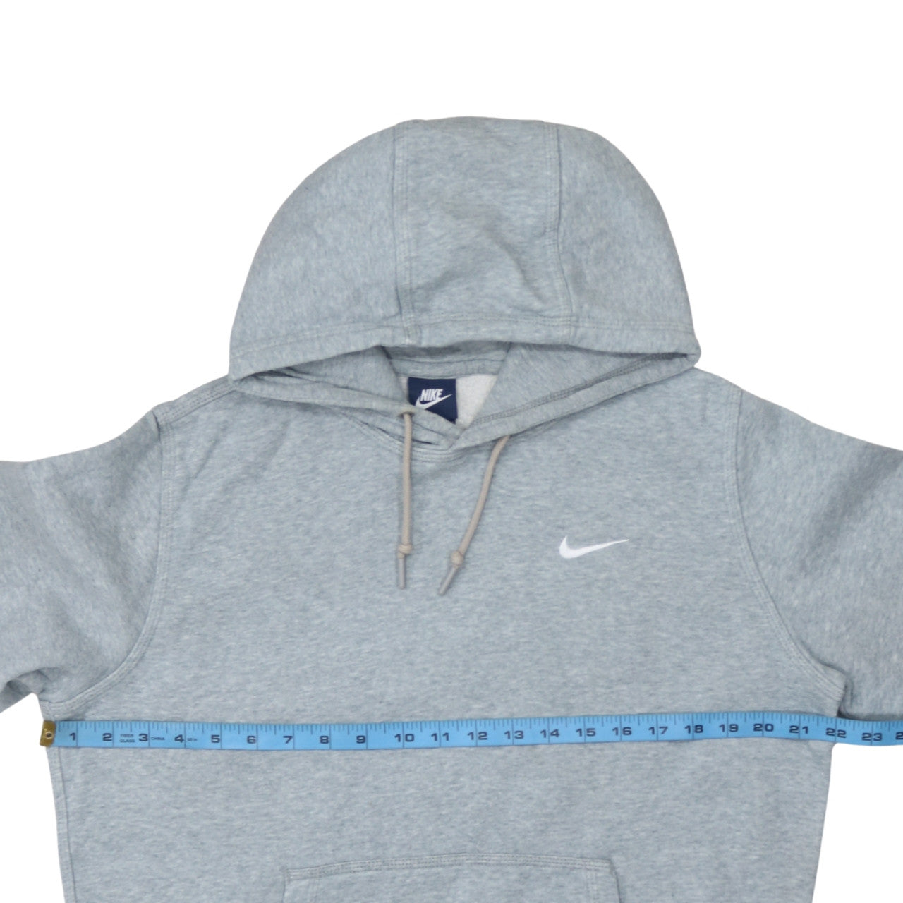 Nike Womens Grey Pullover Hoodie Size M Cotton Blend Sportswear
