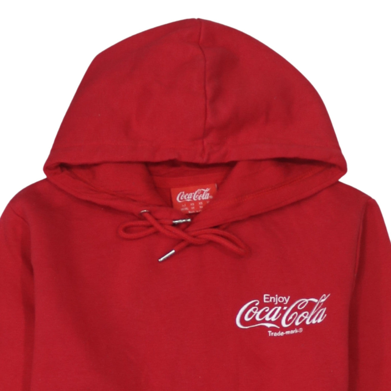 Primark Coca-Cola Men's Red Pullover Hoodie XS Logo Fleece