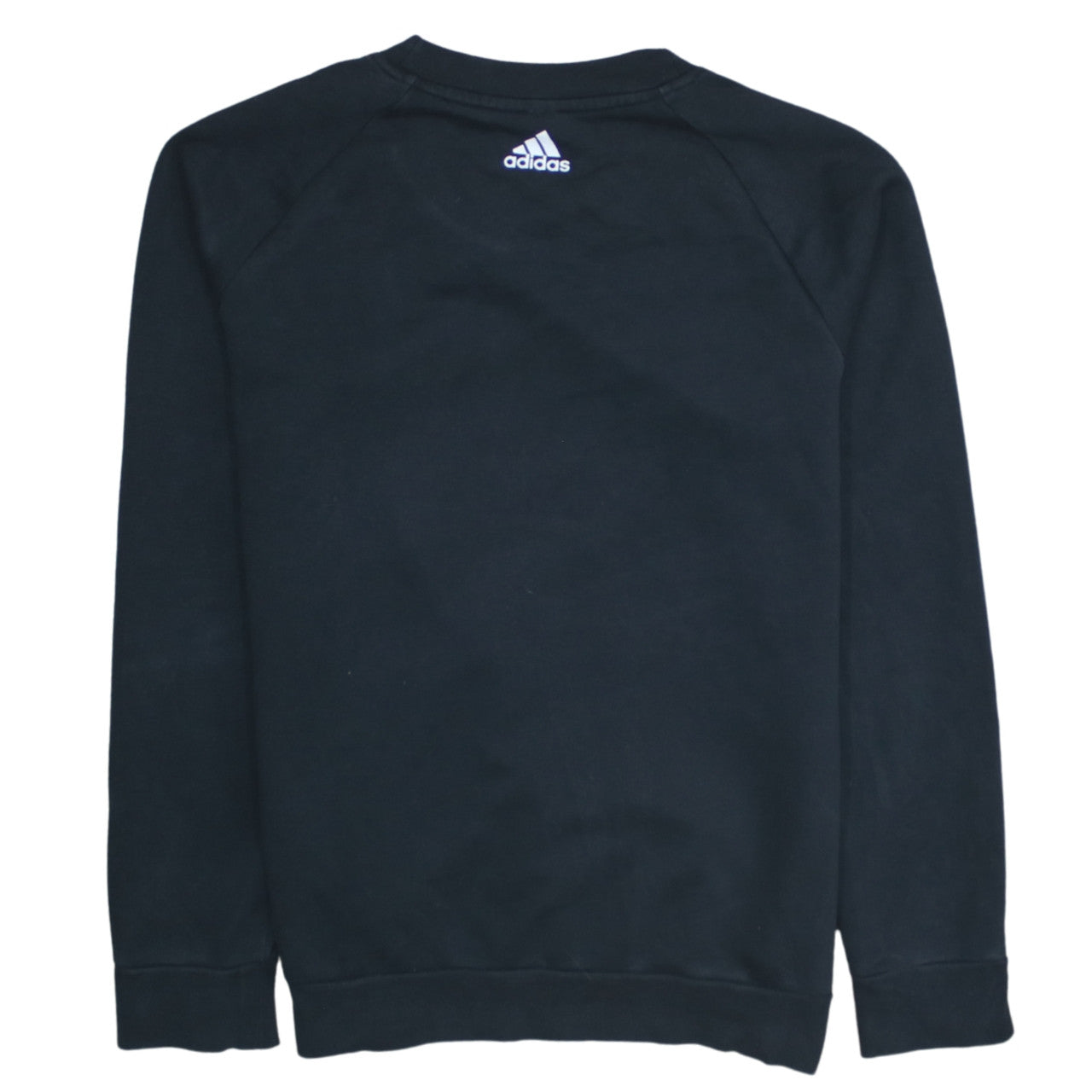 Adidas Womens Black Cotton Pullover Sweatshirt Size L