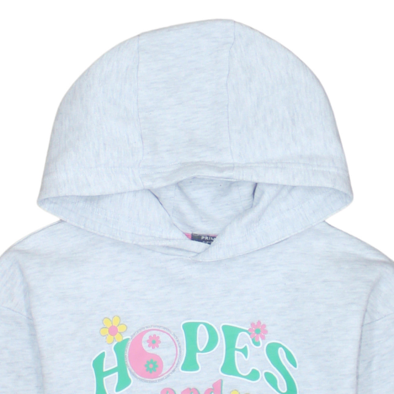 Primark Girls Grey 'Hopes and Dreams' Pullover Hoodie 8-9 Years