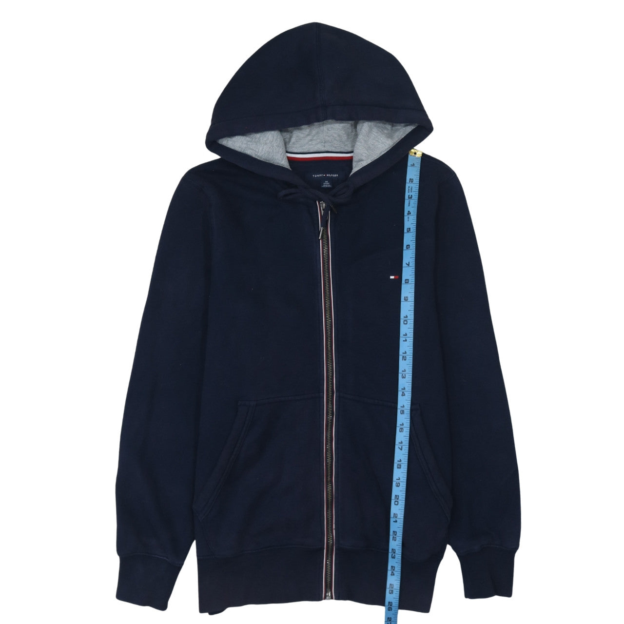 Tommy Hilfiger Men's Blue XS Full Zip Hoodie Sweatshirt
