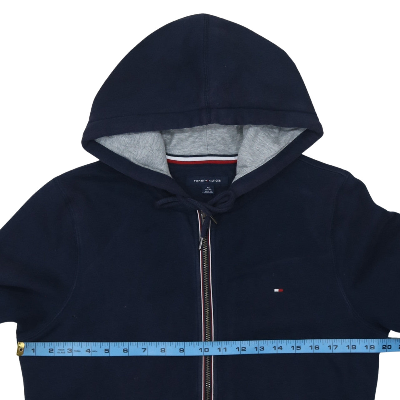 Tommy Hilfiger Men's Blue XS Full Zip Hoodie Sweatshirt