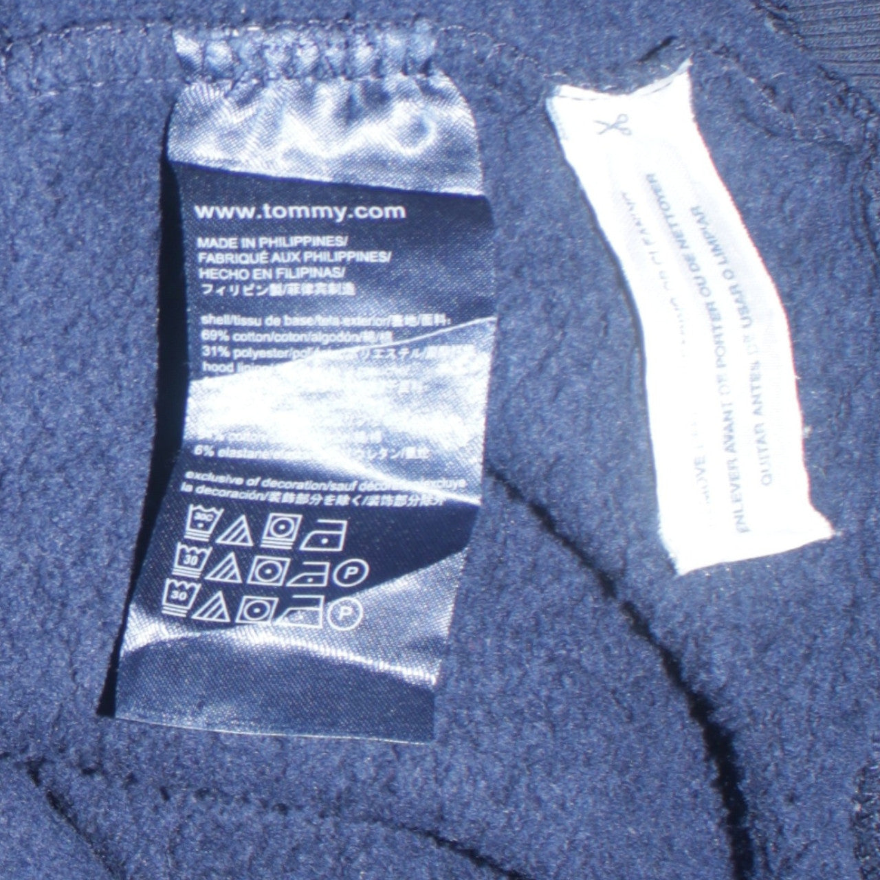 Tommy Hilfiger Men's Blue XS Full Zip Hoodie Sweatshirt