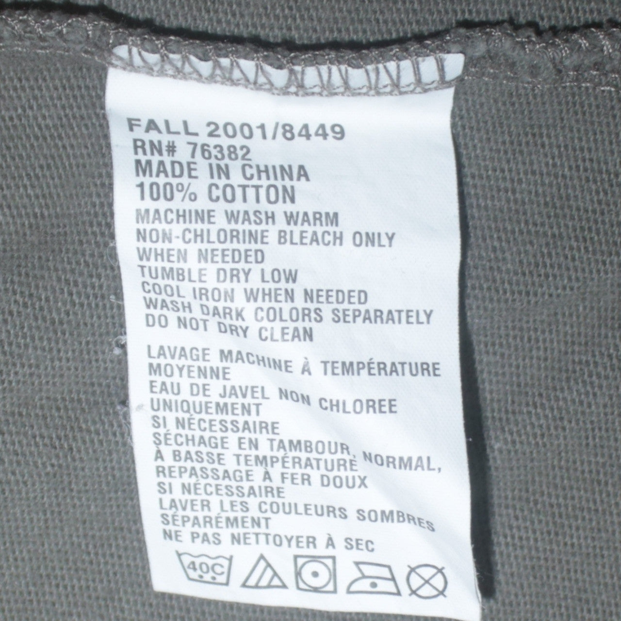 Timberland Men’s Grey Long Sleeve Collared Cotton Polo Shirt M