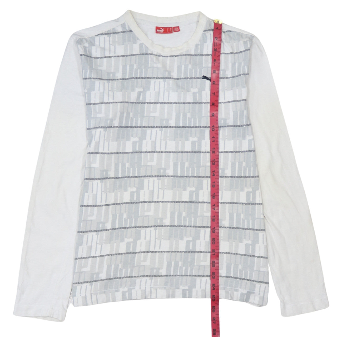 Puma Men's White Long Sleeve Cotton Casual Top 2XL