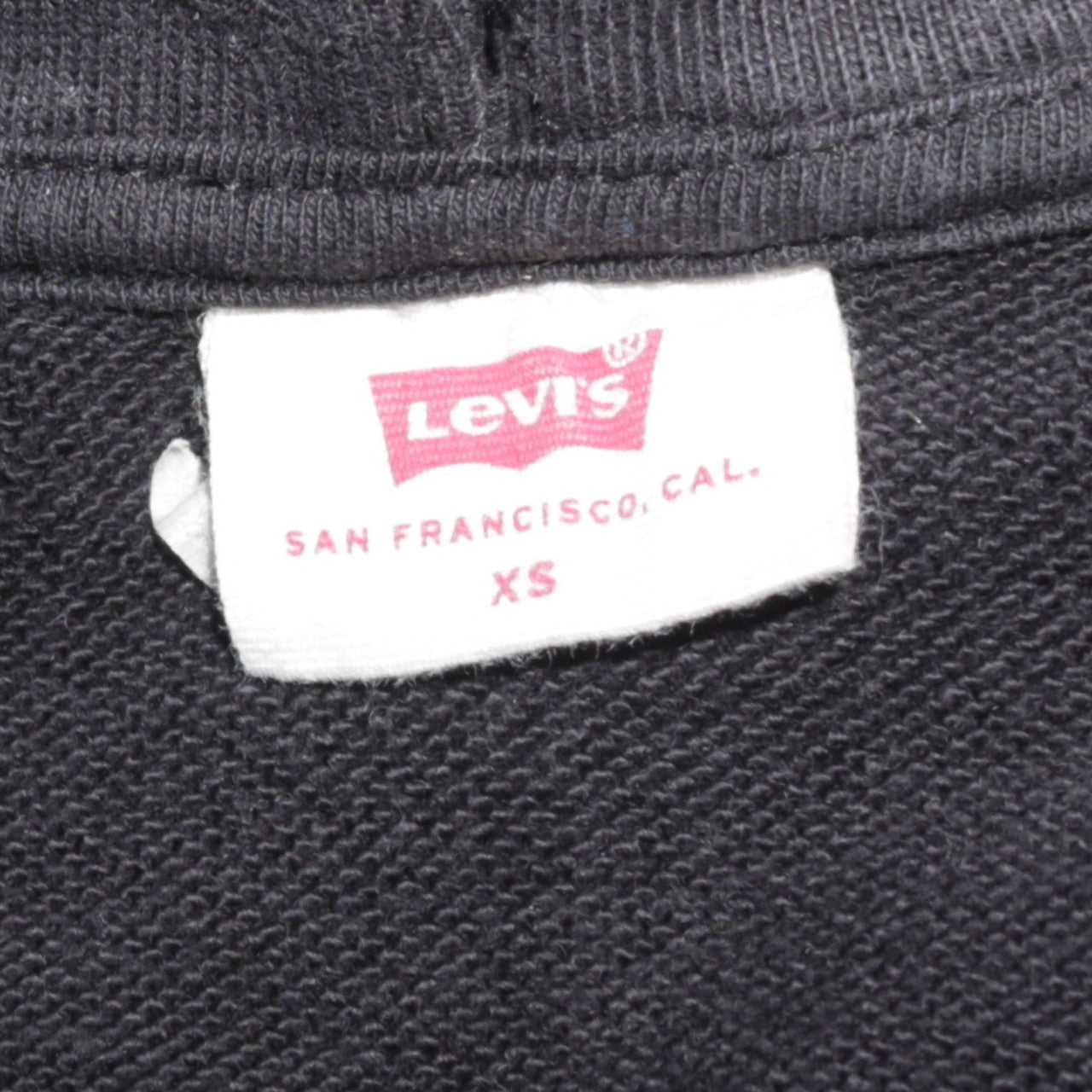 Levi's Men's Black XS Pullover Hoodie with Logo Print