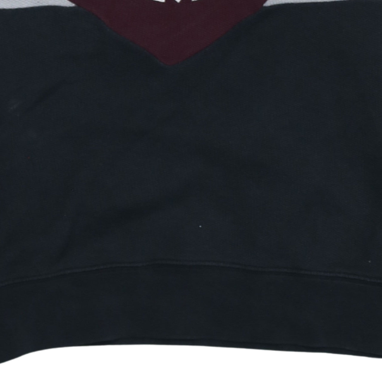Adidas Womens Burgundy Black Crew Neck Pullover Sweatshirt XS