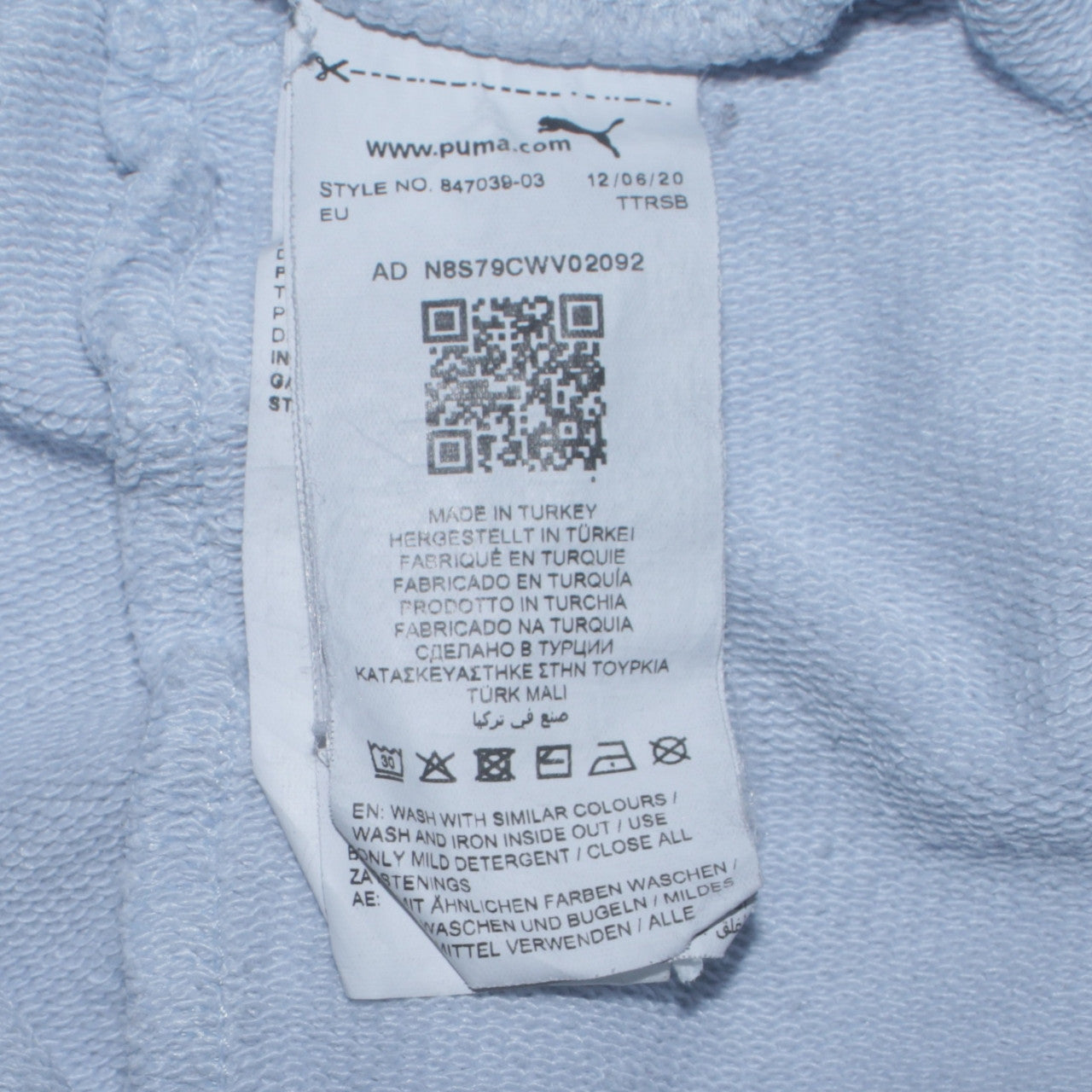 Puma Men's Blue Jogger Sweatpants M Fleece Tapered Fit
