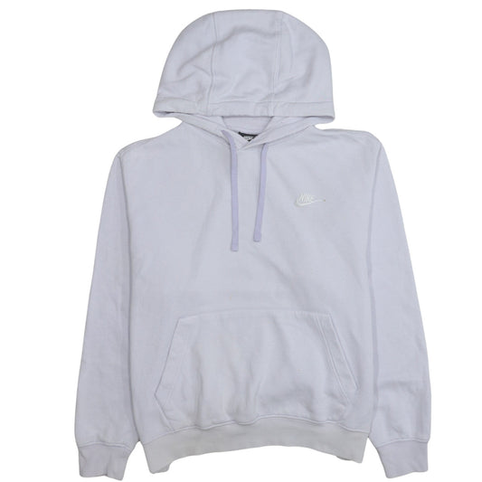 Nike Men's White Pullover Hoodie Medium Regular Fit Sports Style