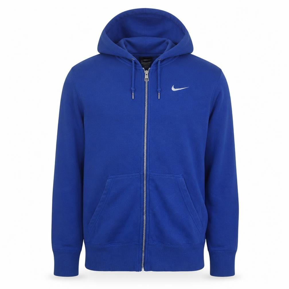 Nike Men's Blue Full Zip Hoodie Small Logo Sportswear