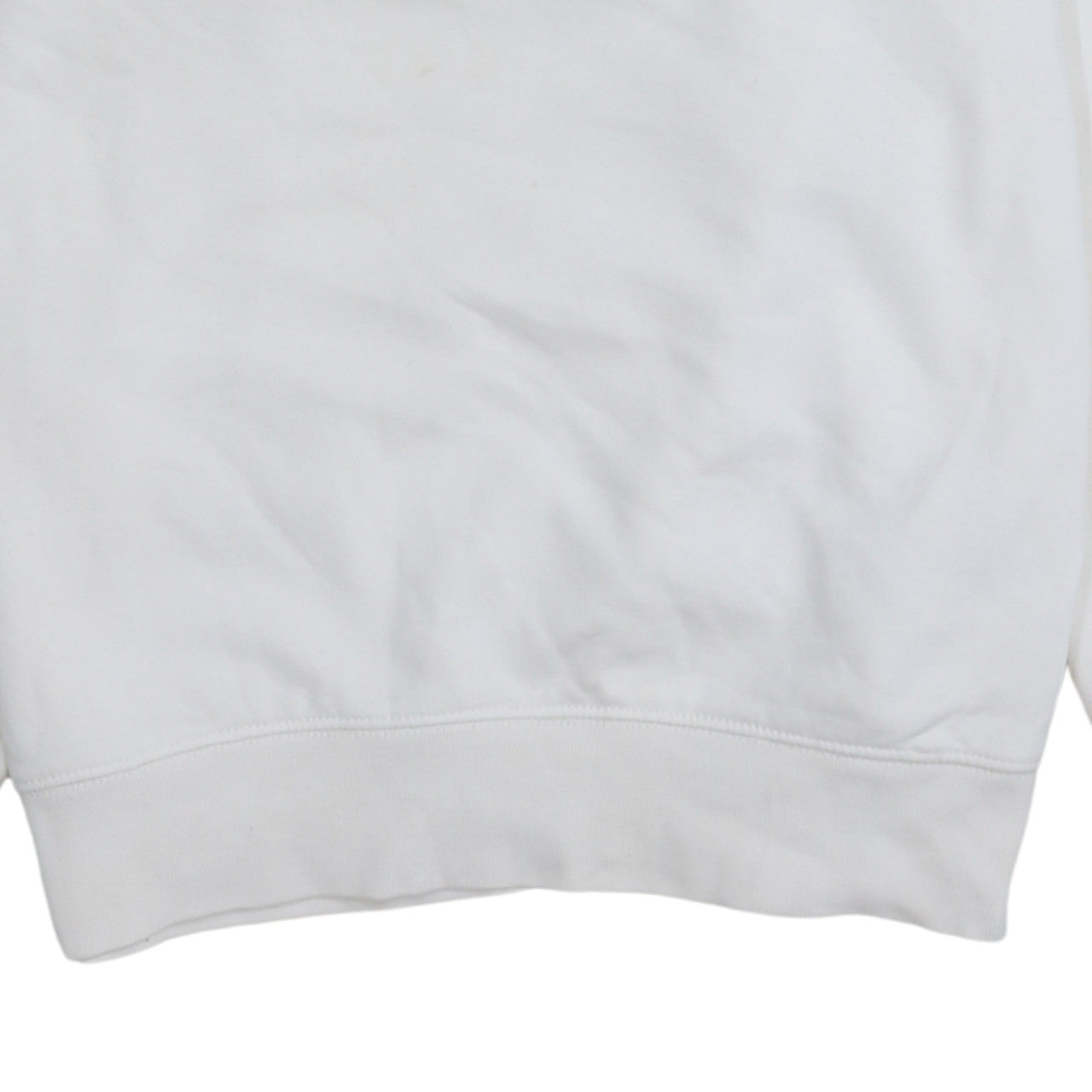 Nike Men's White Small Logo Pullover Sweatshirt Just Do It Crew Neck