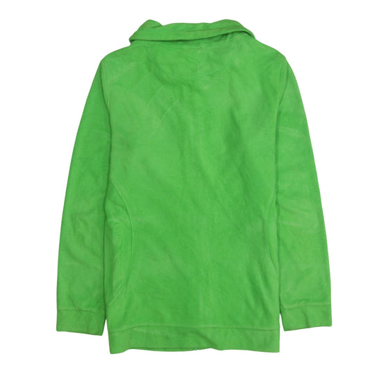 Adidas Women's Green Fleece Full Zip Long Jacket Size 18
