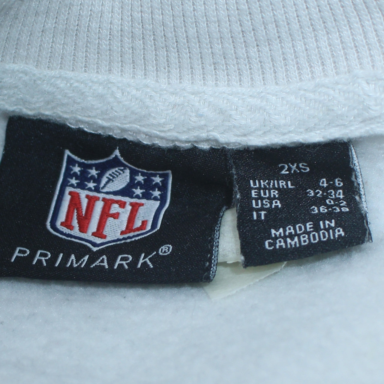 Primark NFL Women White 2XS Pullover Sweatshirt New York Jets Graphic