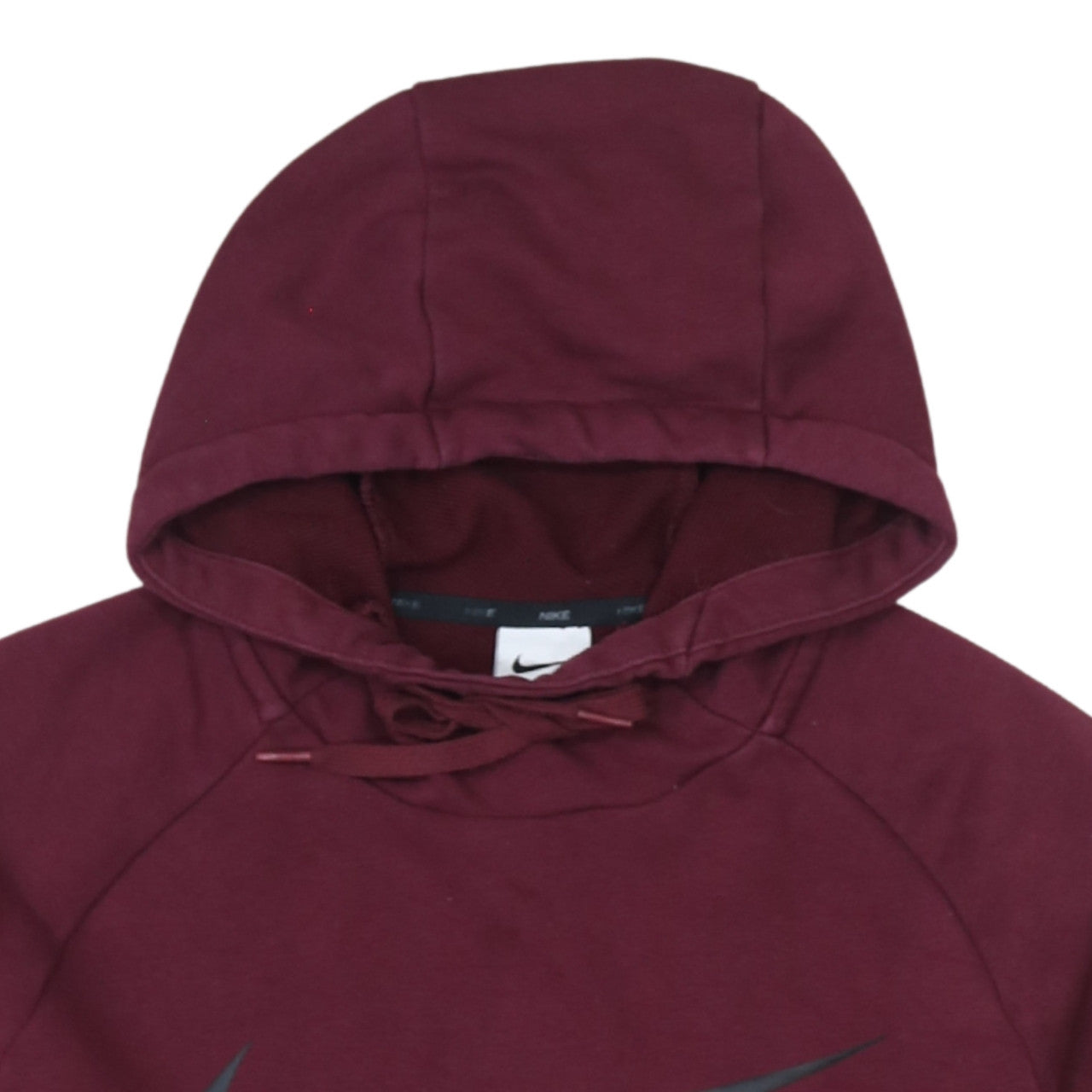 Nike Men's Red Dri-Fit Pullover Hoodie Small Logo Sportswear