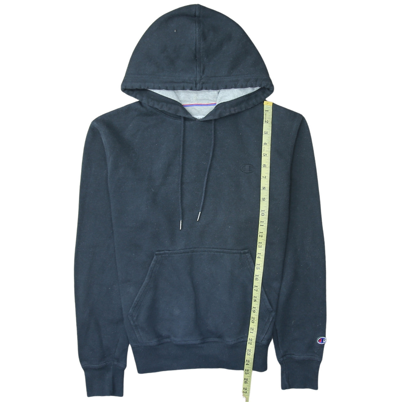 Champion Men's Black Pullover Hoodie Size S Fleece Regular Fit