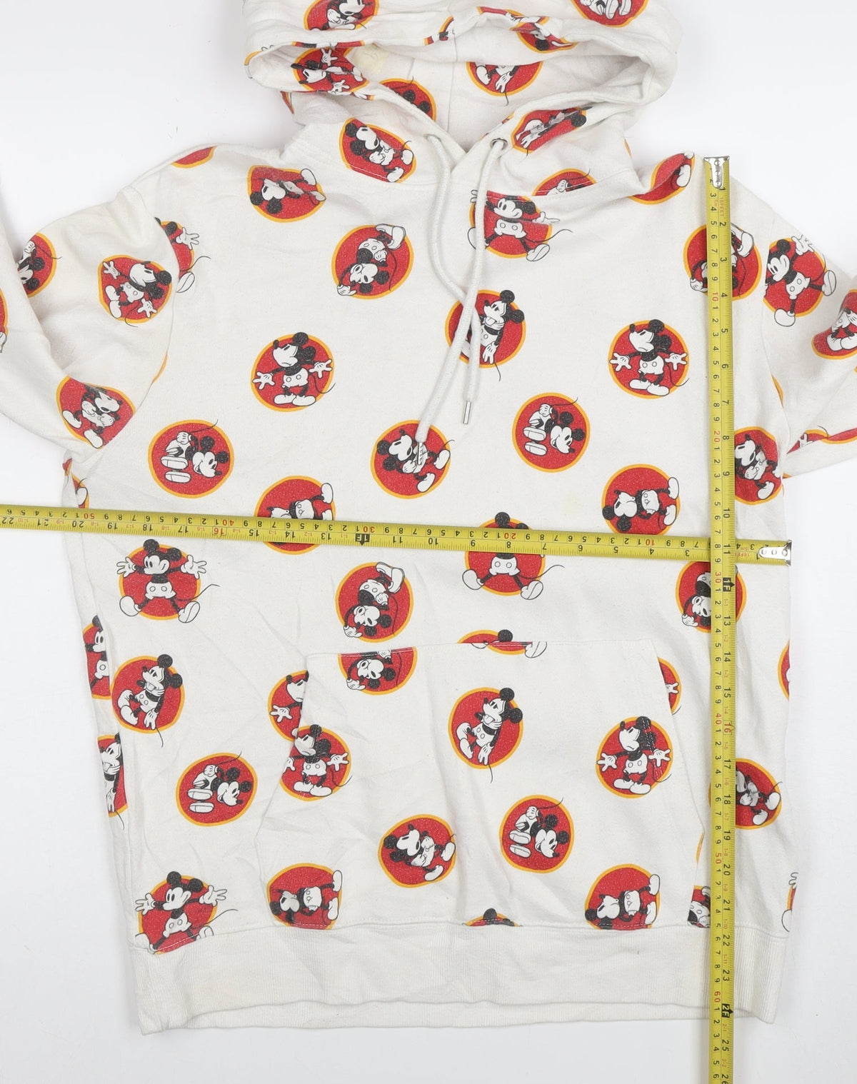 Disney x Forever 21 Unisex White Mickey Mouse Pullover Hoodie Size S