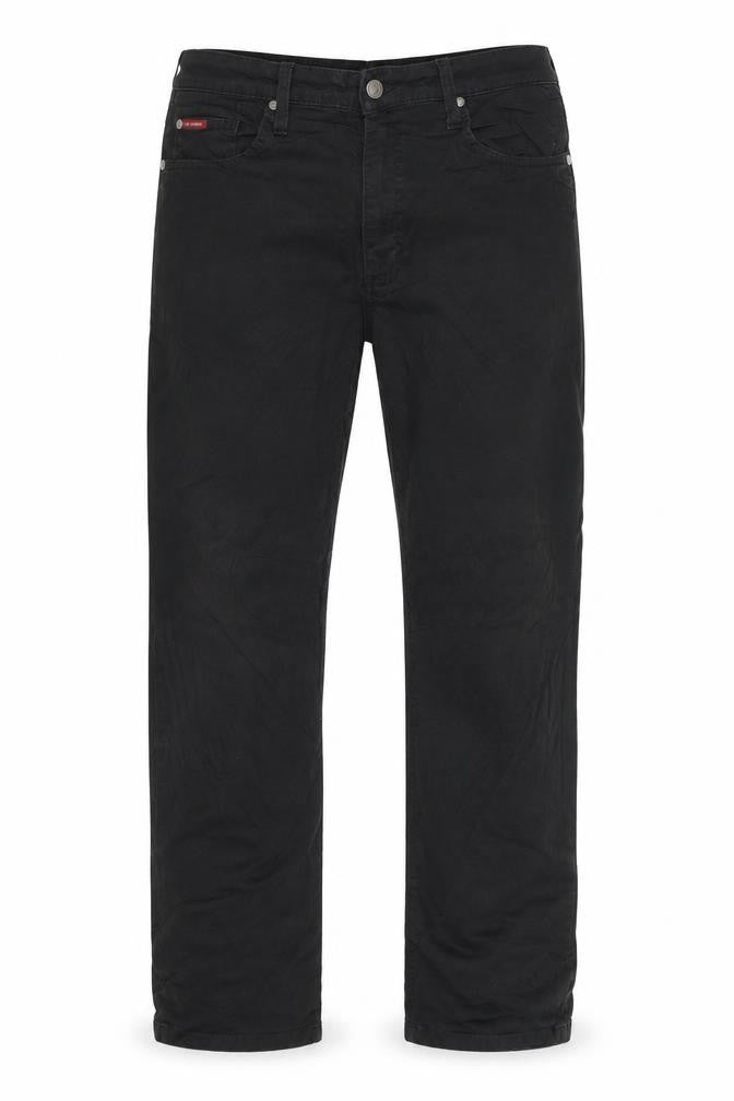 Lee Cooper Men's Black Straight Fit Denim Jeans Size L 36x32