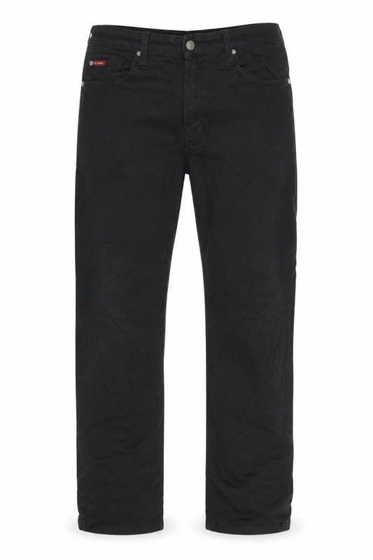 Lee Cooper Men's Black Straight Fit Denim Jeans Size L 36x32