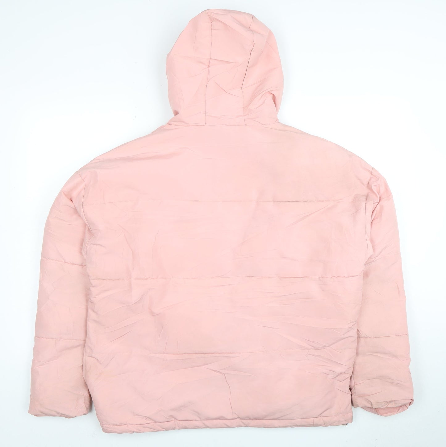 Ellesse Womens Pink Hooded Puffer Jacket Size 10 Very Good