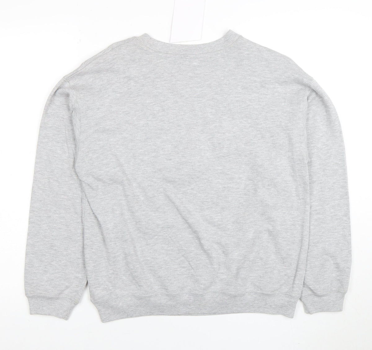 Disney Women’s Grey Mickey Mouse Cotton Blend Crew Neck Sweatshirt M