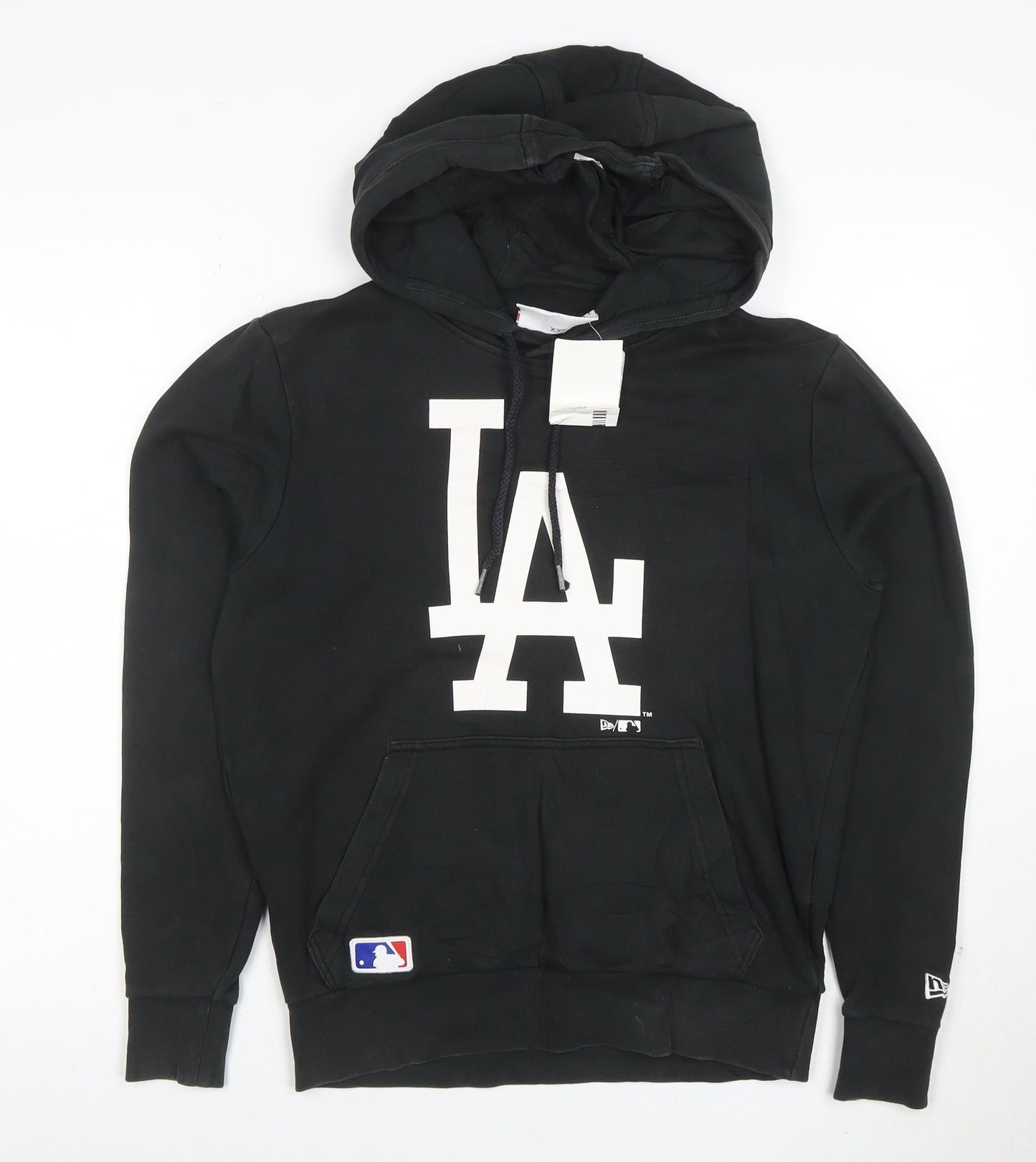 New Era Womens Black LA Hoodie Pullover SXX Cotton Blend