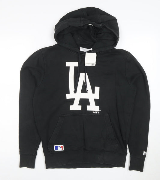 New Era Womens Black LA Hoodie Pullover SXX Cotton Blend