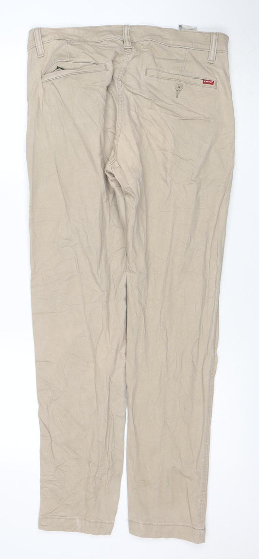 Levi’s Men’s Beige Chino Trousers 31x32 Slim Tapered Cotton