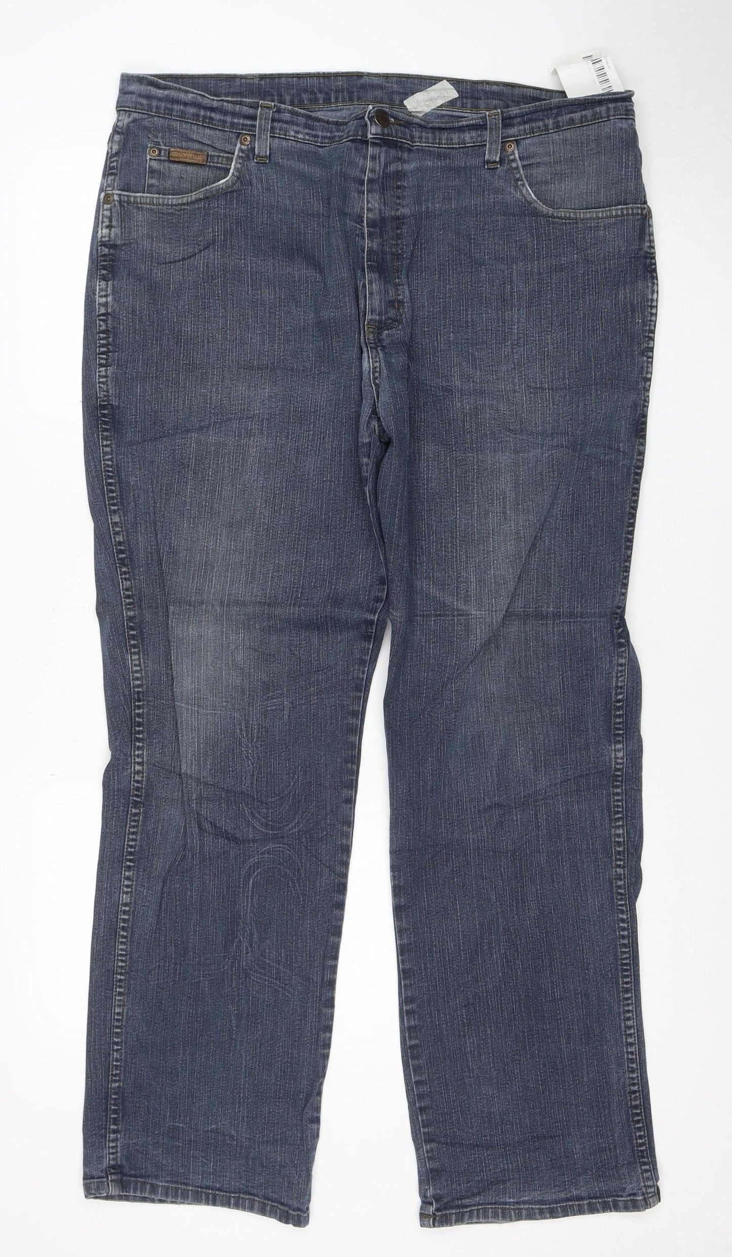 Wrangler Mens Blue Texas Stretch Straight Leg Jeans W40 L32