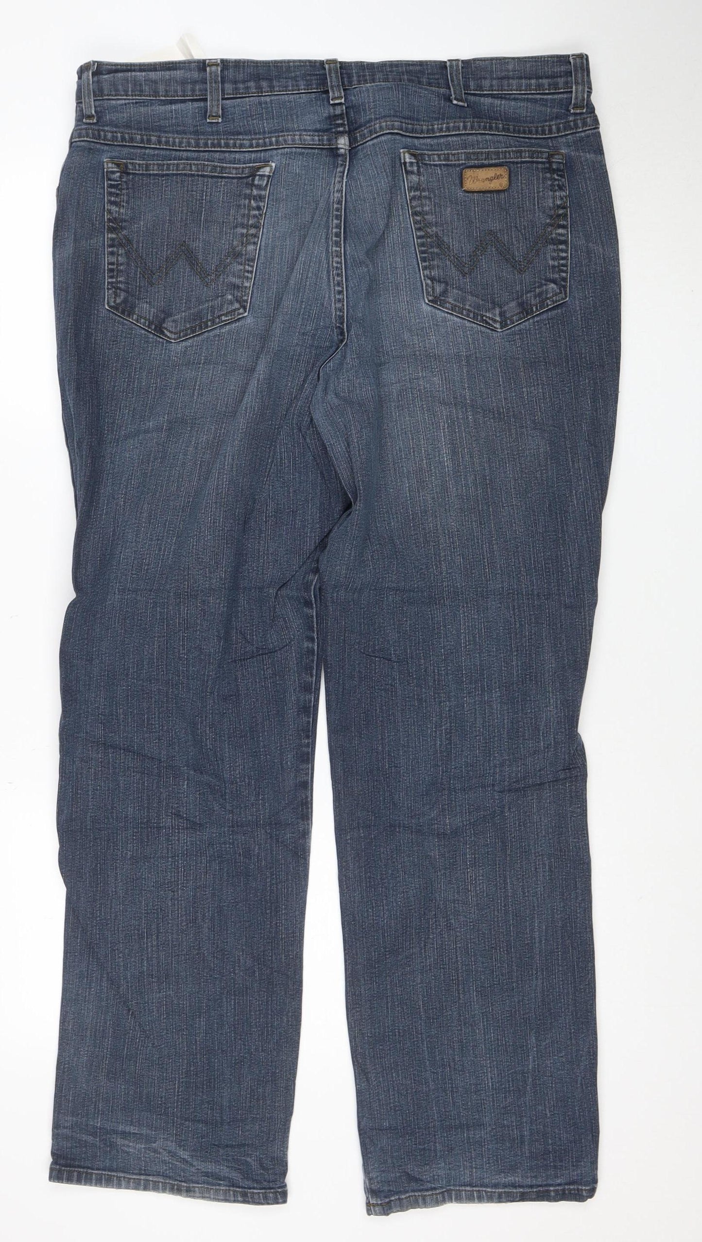 Wrangler Mens Blue Texas Stretch Straight Leg Jeans W40 L32