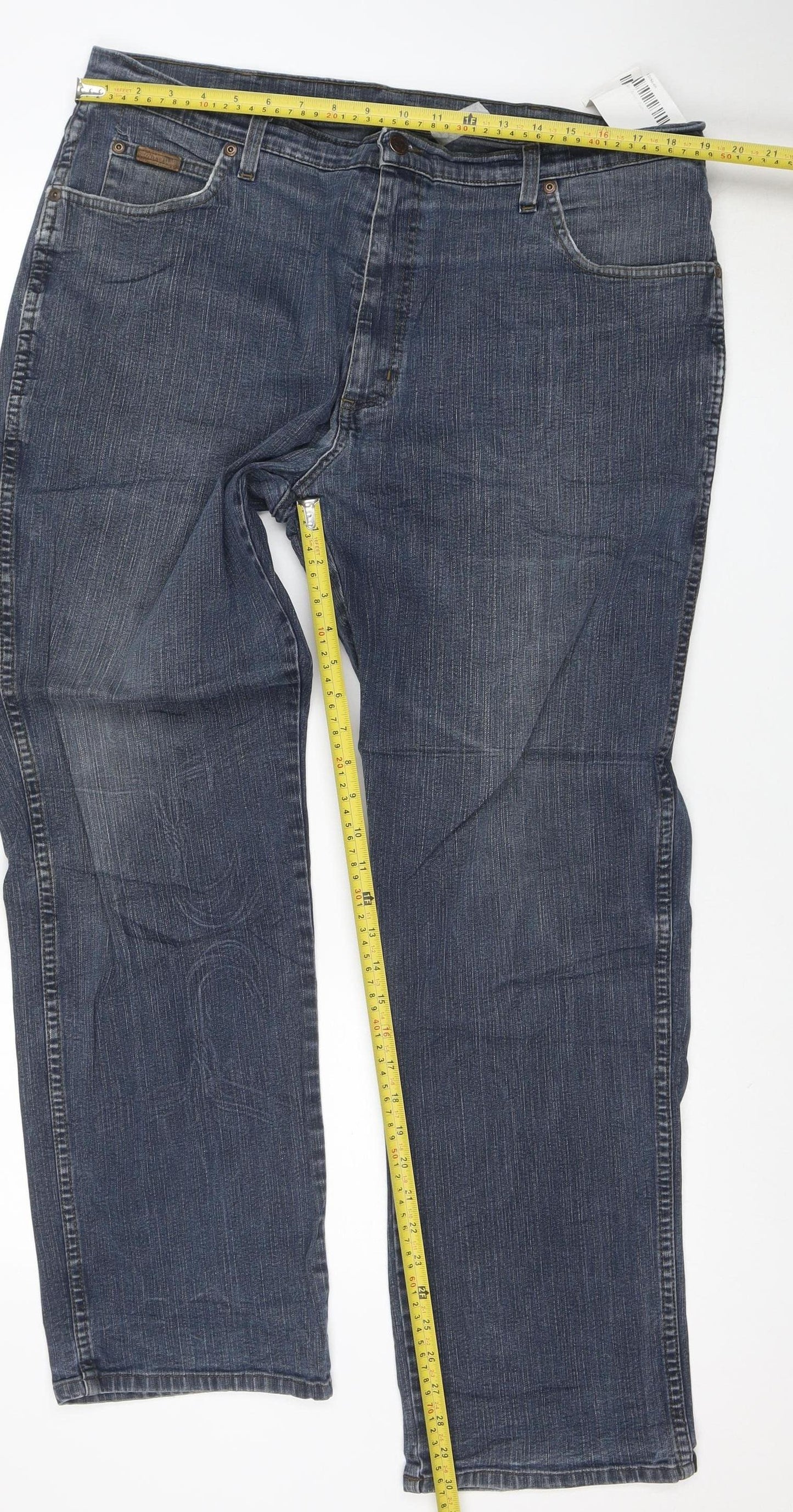 Wrangler Mens Blue Texas Stretch Straight Leg Jeans W40 L32