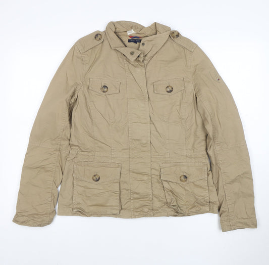 Tommy Hilfiger Men's Beige M Military Cotton Jacket