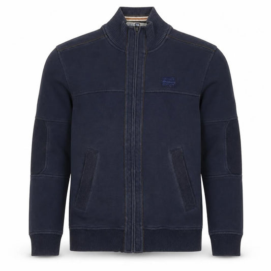 Champion Men's Blue Full Zip Sweatshirt Medium Cotton Blend