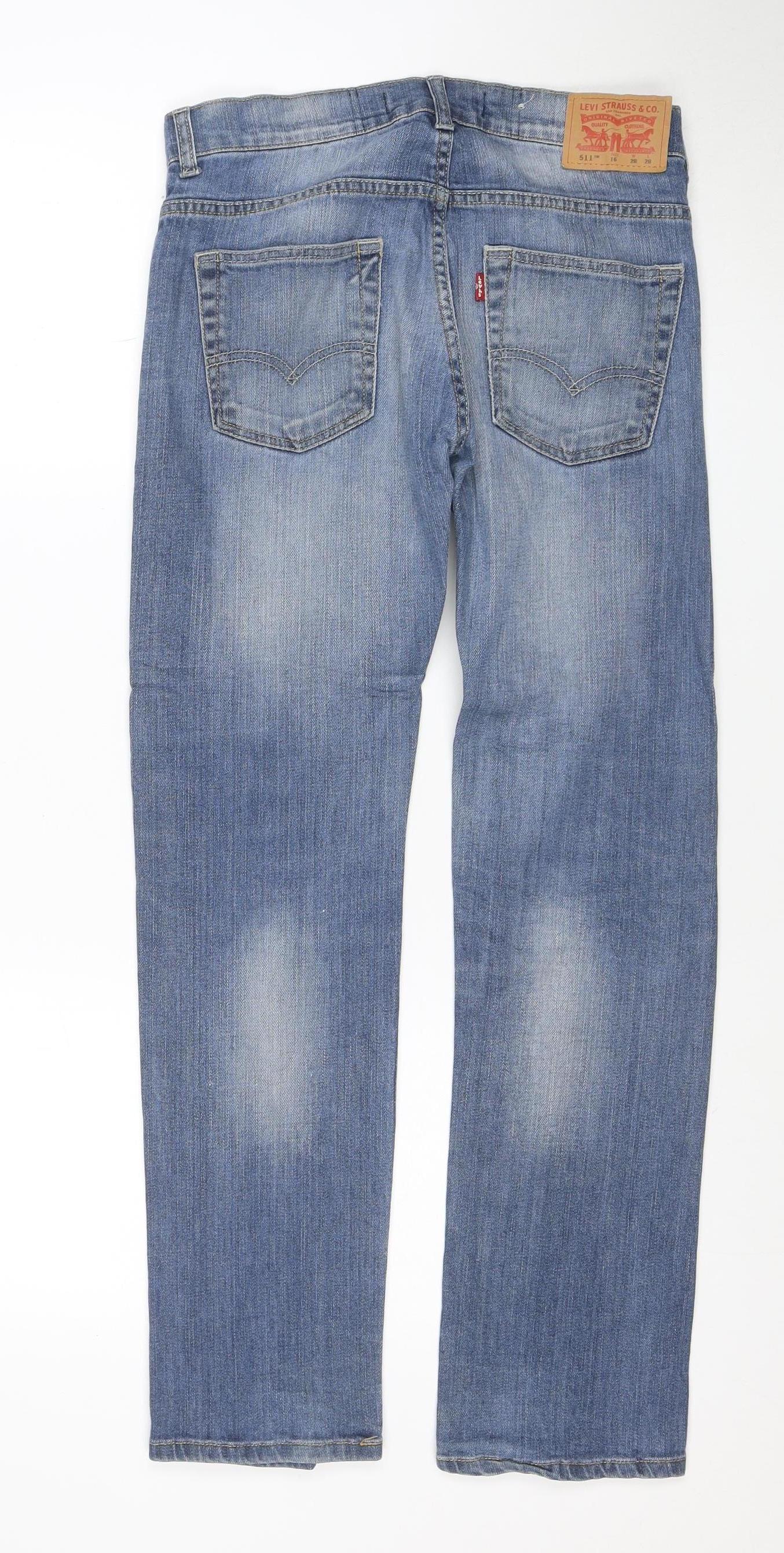 Levi's Women's Blue 511 Slim Straight Denim Jeans Size 16