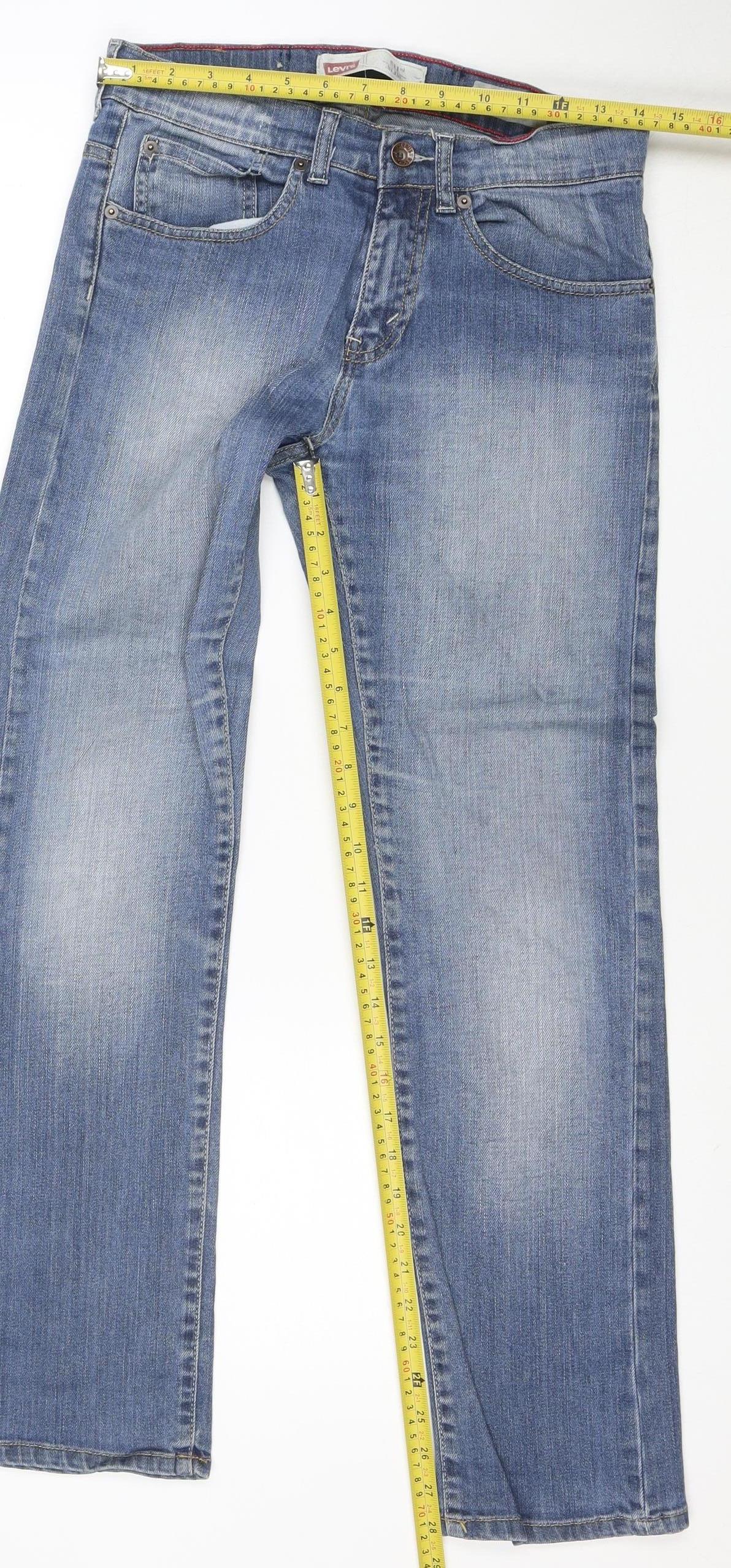Levi's Women's Blue 511 Slim Straight Denim Jeans Size 16