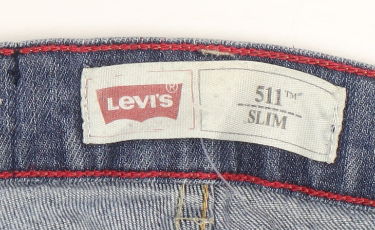 Levi's Women's Blue 511 Slim Straight Denim Jeans Size 16