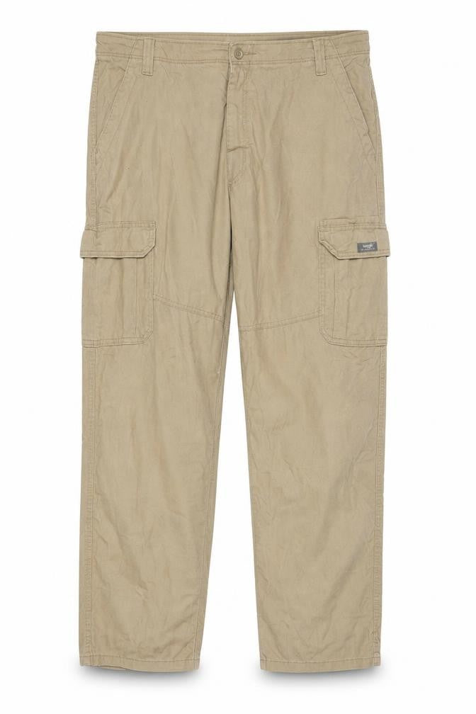 Wrangler Men's Beige Relaxed Fit Cargo Trousers 42x30 Cotton