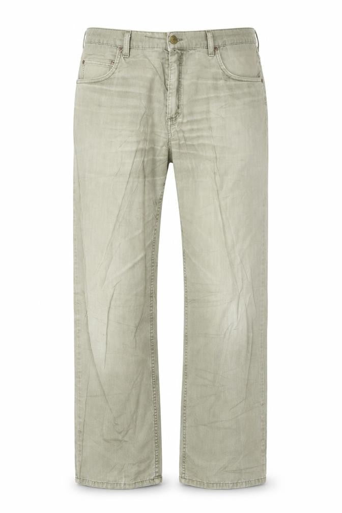 Lee Men's Beige Brooklyn Straight Jeans 32W 32L Regular Fit