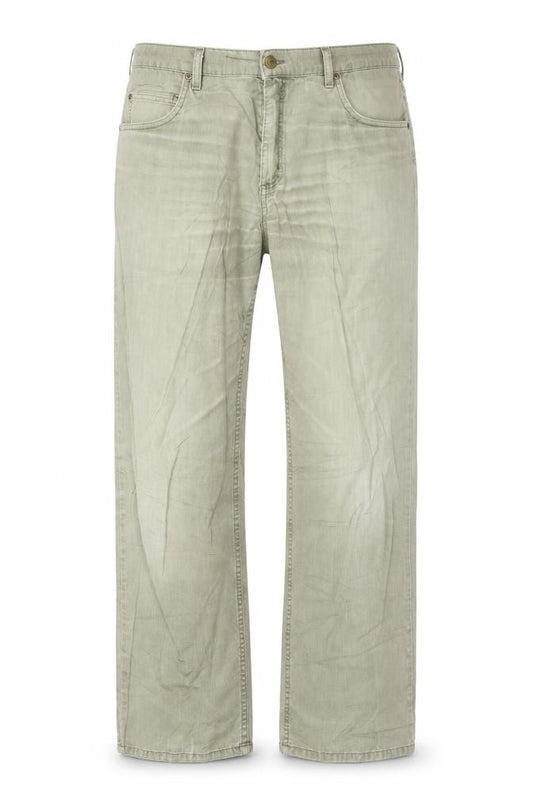 Lee Men's Beige Brooklyn Straight Jeans 32W 32L Regular Fit