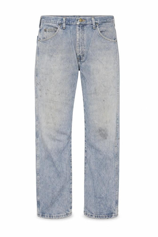 Wrangler Men's Blue 36x30 Regular Fit Straight Leg Denim Jeans